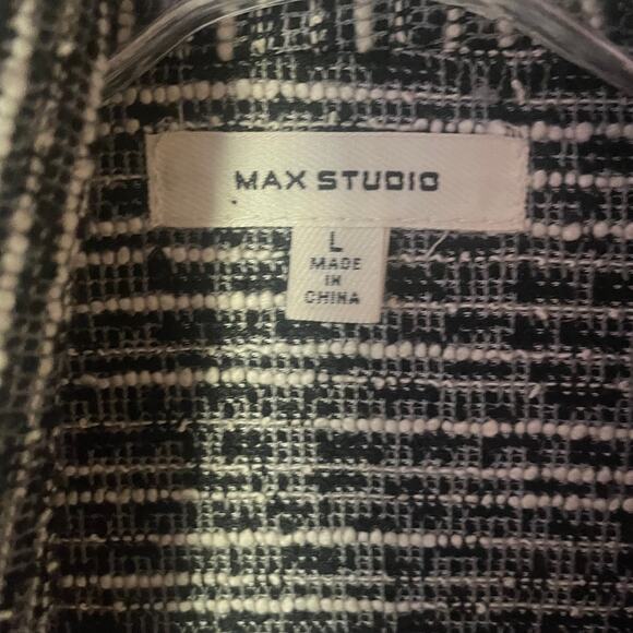 Max Studio Polyester/Cotton Blend One Button Women's Blazer Sz L - Picture 4 of 5